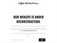 Tablet Screenshot of buffalobillsteakhouse.com